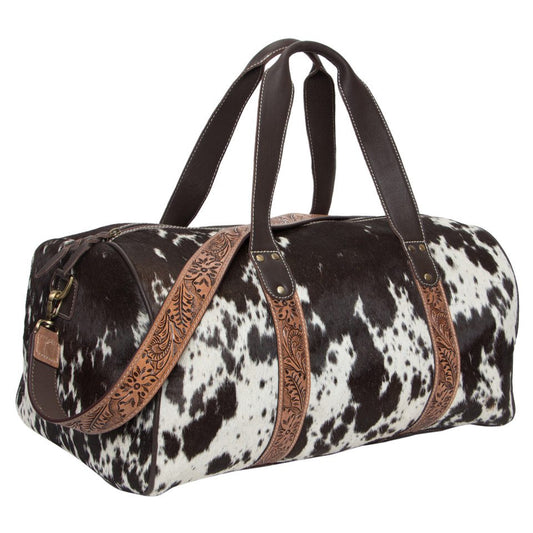 Tooling Leather Cowhide Travel Bag - AT61