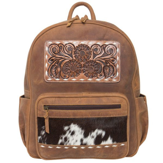 Antique Tooling Leather Backpack - YK01T
