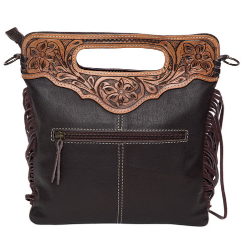 Tooling Leather Sling Cowhide Bag - Cali