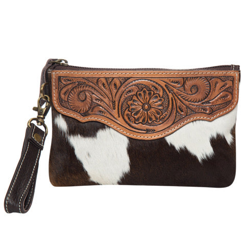 Tooling Leather Tassel Cowhide Clutch - Para