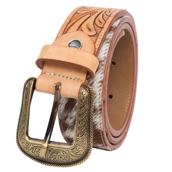 Tooled Belt – Cowhide Belt with Tooling Details