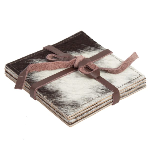 Cowhide Coaster Set of 4pcs - Cacos