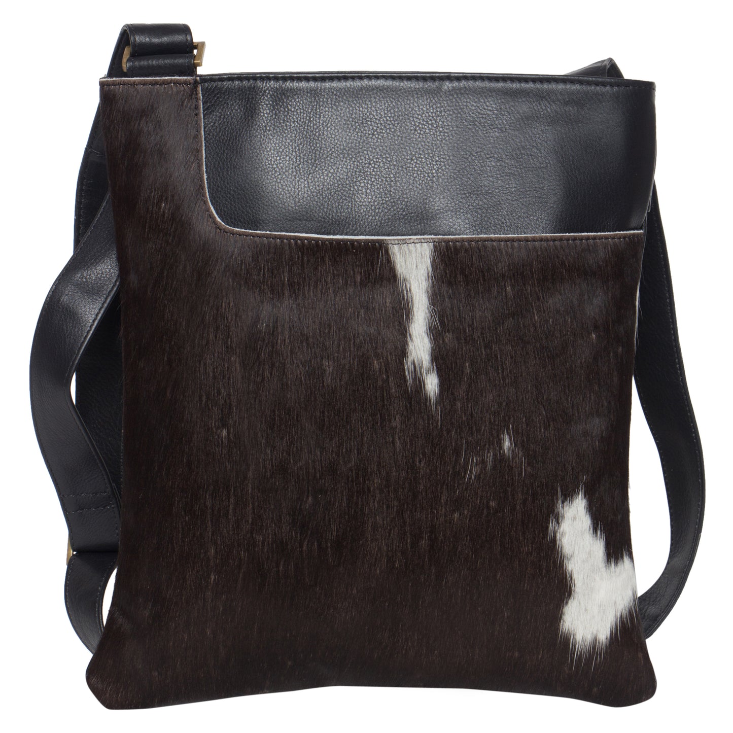 Front Open Pocket Cowhide Bag - Florence