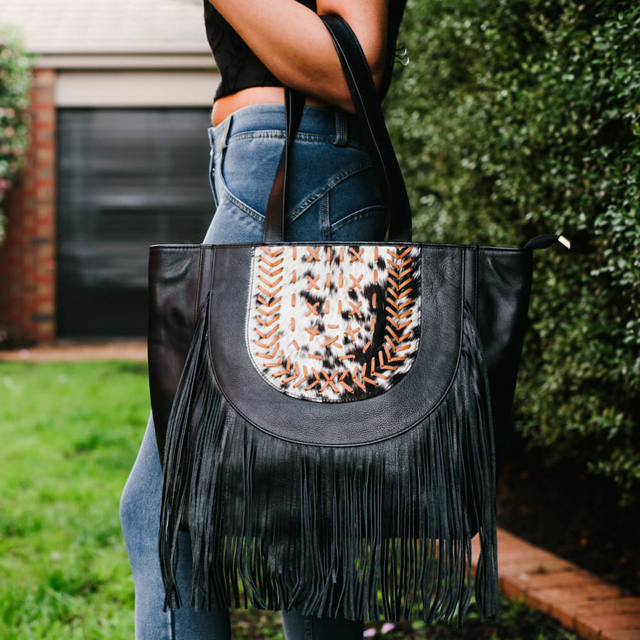 Handcrafted Big Boho Cowhide Bag – Moravia