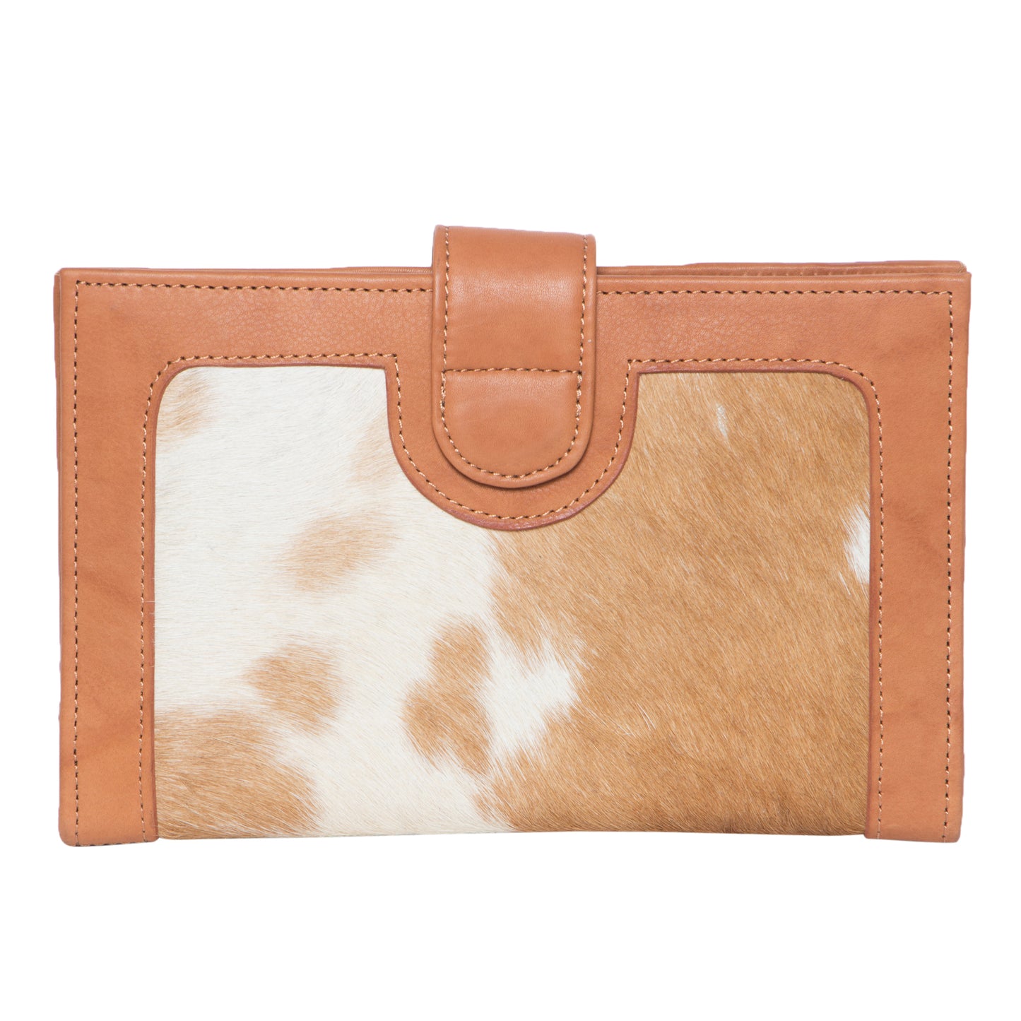 Cowhide Button Flap Wallet - Los Angeles