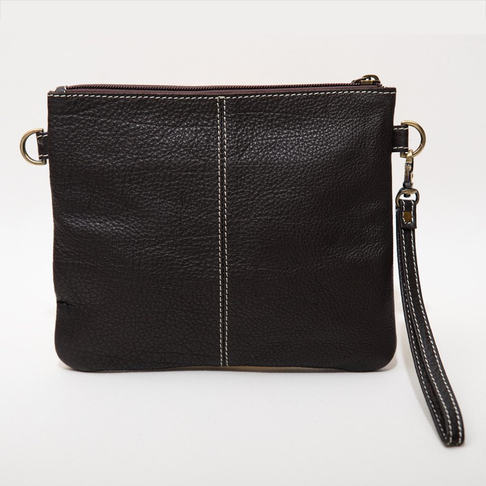 Tooling Leather Cowhide Clutch Bag - Costa Rica