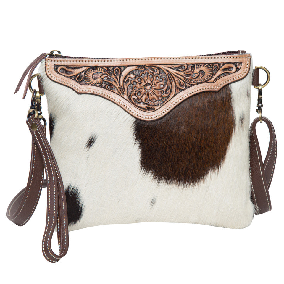 Tooling Leather Cowhide Clutch Bag - Costa Rica