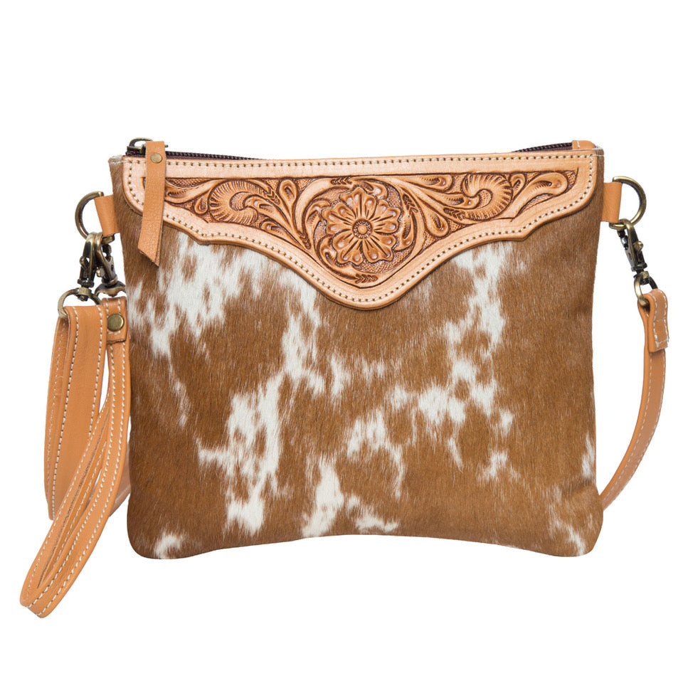 Tooling Leather Cowhide Clutch Bag - Costa Rica