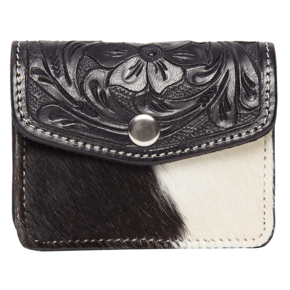 Tooling Leather Coin and Card Purse - Chile