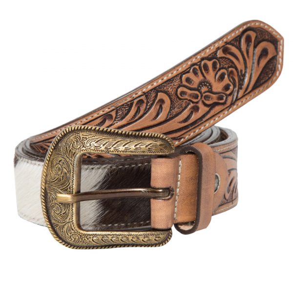 Tooled Belt – Cowhide Belt with Tooling Details