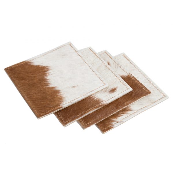 Cowhide Coaster Set of 4pcs - Cacos