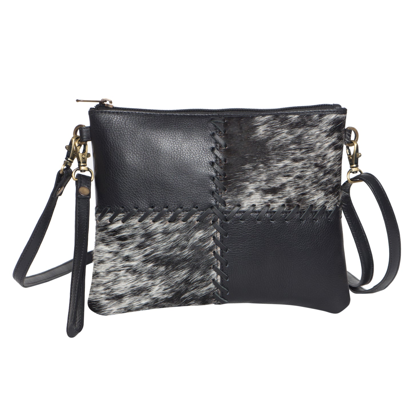 Boho Cowhide Clutch Bag - Lisbon